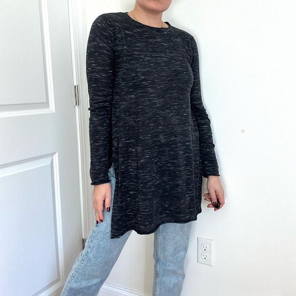 Zara Side Slit Long Sleeve Tunic Top - Picture 2 of 12